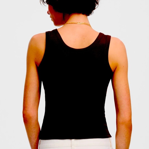 Madewell (Re)generative Cotton Ribbed Scoopneck Tank - Picture 2 of 2